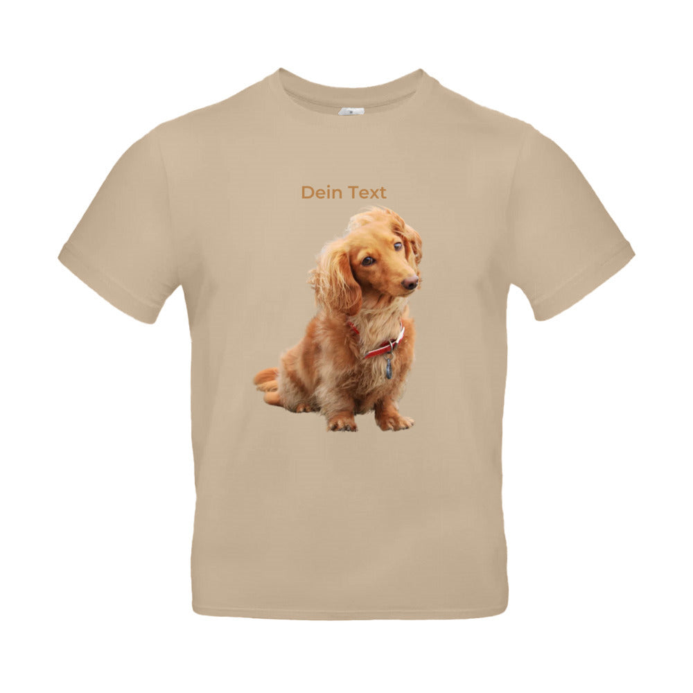 Hunde T-Shirt für Herren mit Foto – Hintergrund wird entfernt