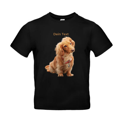 Hunde T-Shirt für Herren mit Foto – Hintergrund wird entfernt