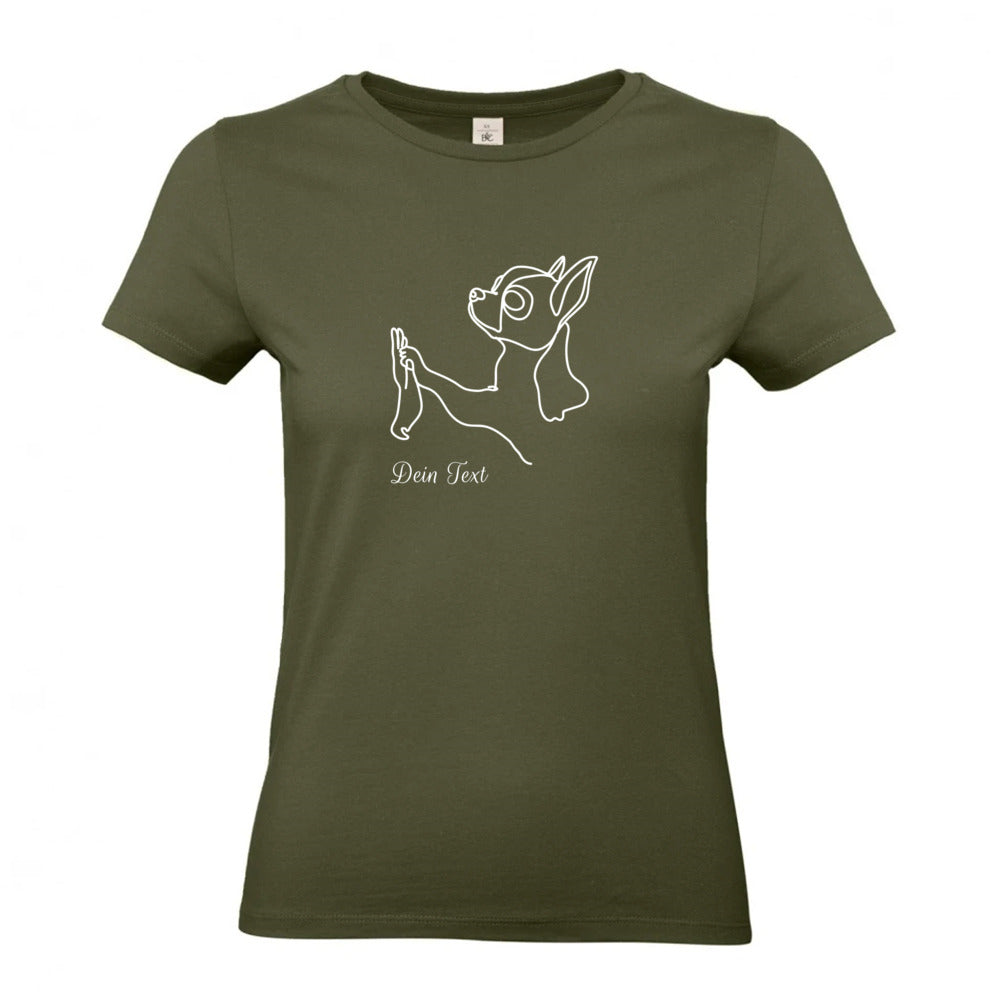 Chihuahua Team - T-Shirt für Damen-Dein Wunschtext