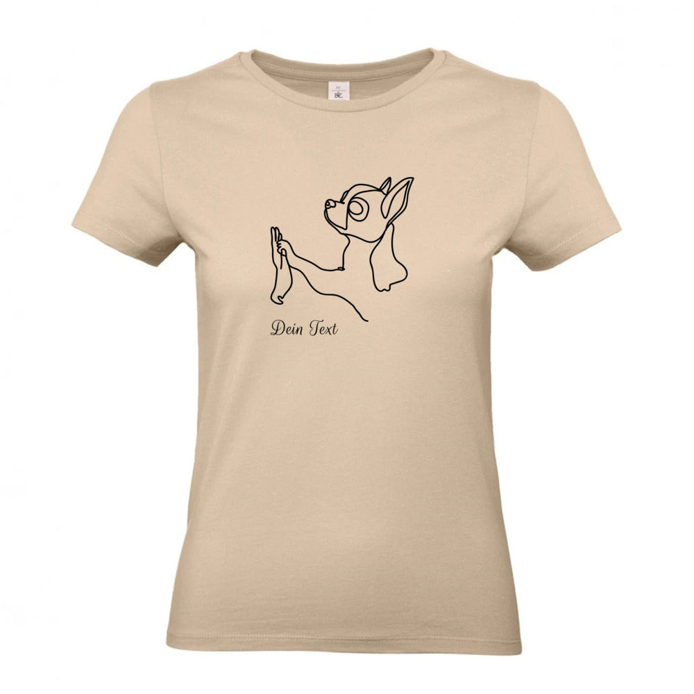 Chihuahua Team - T-Shirt für Damen-Dein Wunschtext