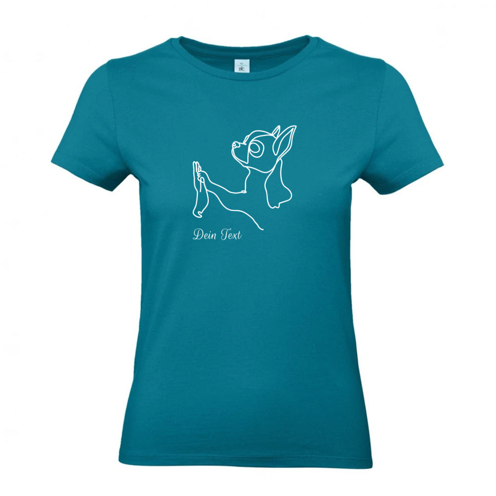 Chihuahua Team - T-Shirt für Damen-Dein Wunschtext