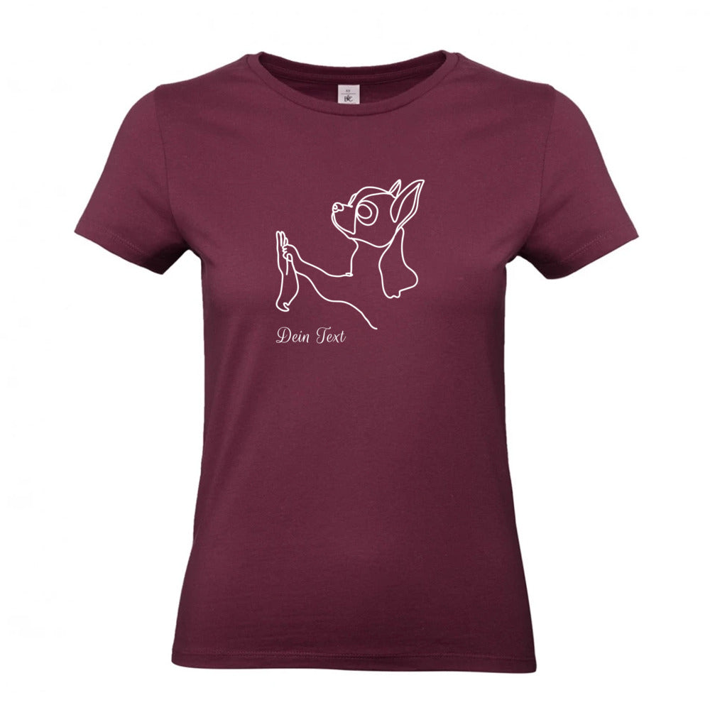 Chihuahua Team - T-Shirt für Damen-Dein Wunschtext