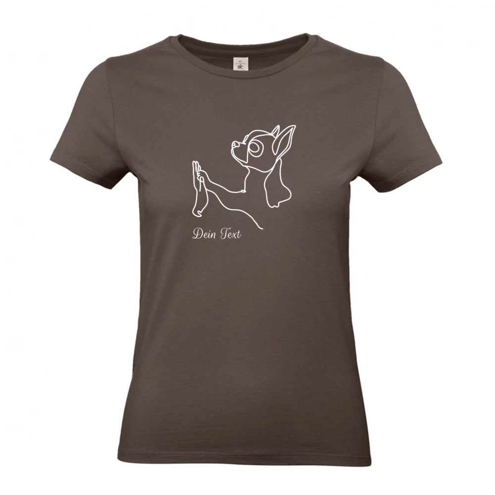 Chihuahua Team - T-Shirt für Damen-Dein Wunschtext