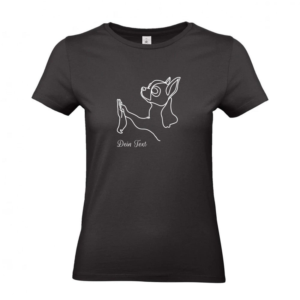 Chihuahua Team - T-Shirt für Damen-Dein Wunschtext