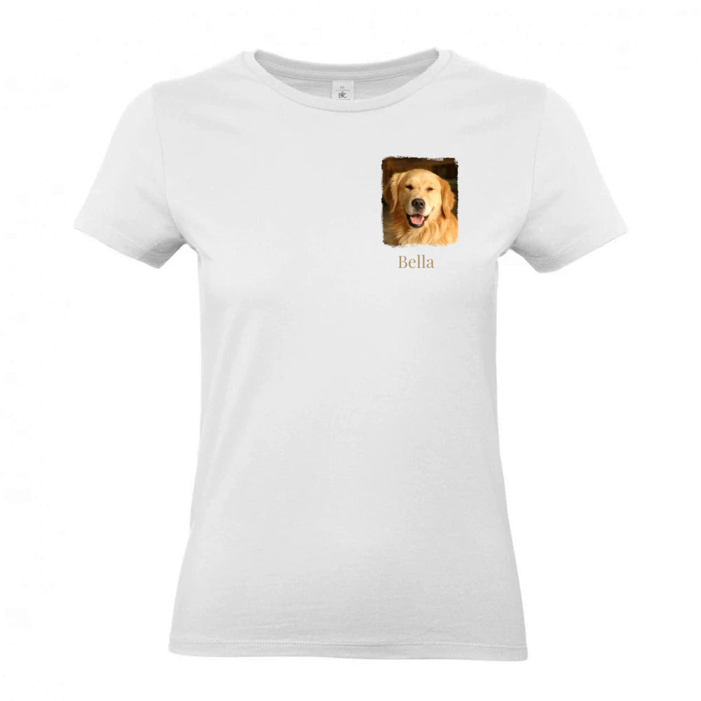 Hunde T-Shirt für Damen mit Foto & Name | Personalisiert