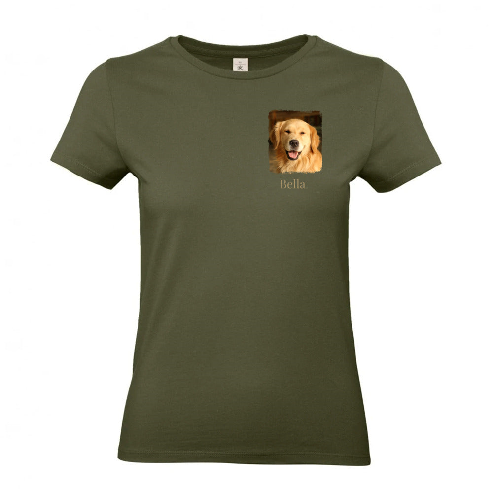 Hunde T-Shirt für Damen mit Foto & Name | Personalisiert
