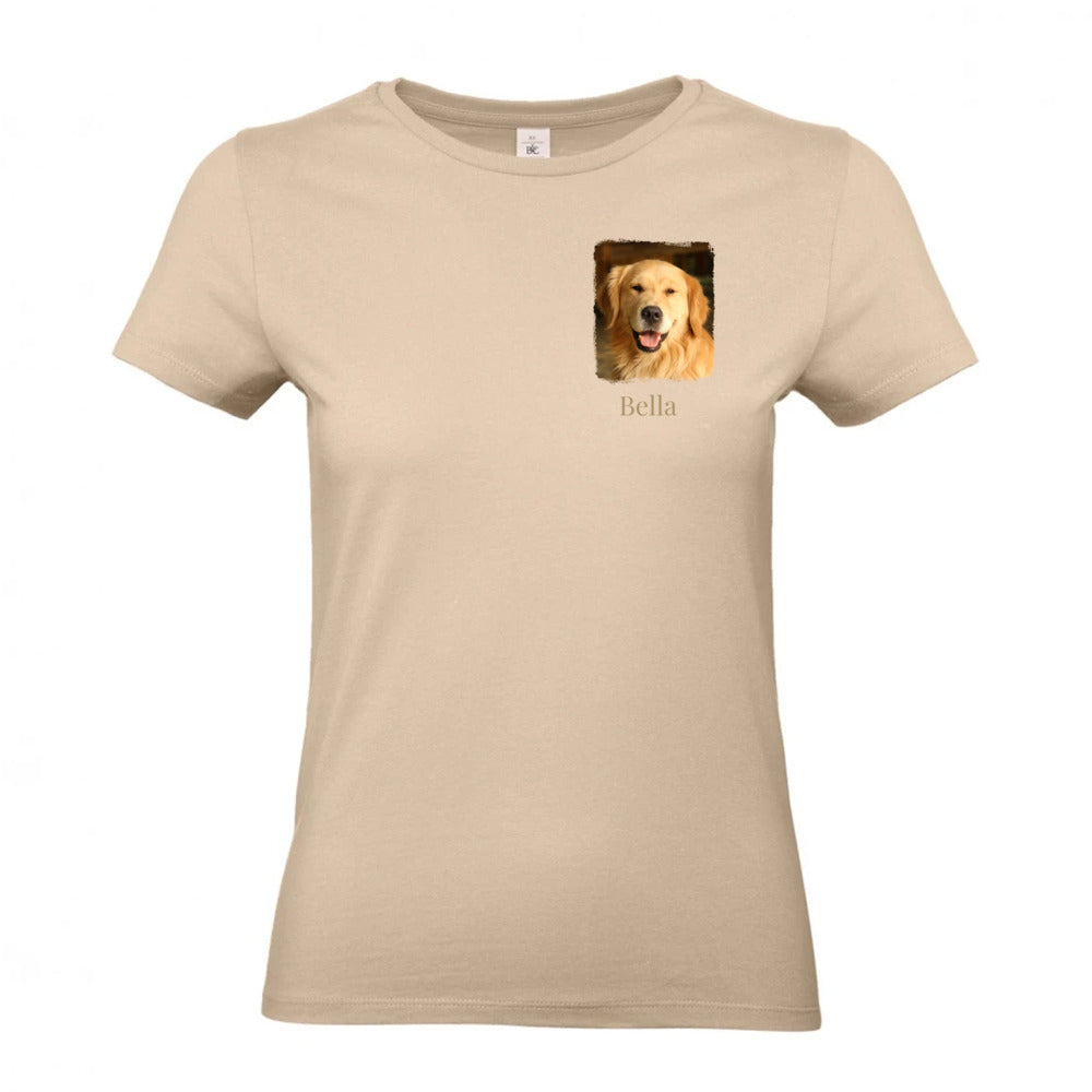 Hunde T-Shirt für Damen mit Foto & Name | Personalisiert