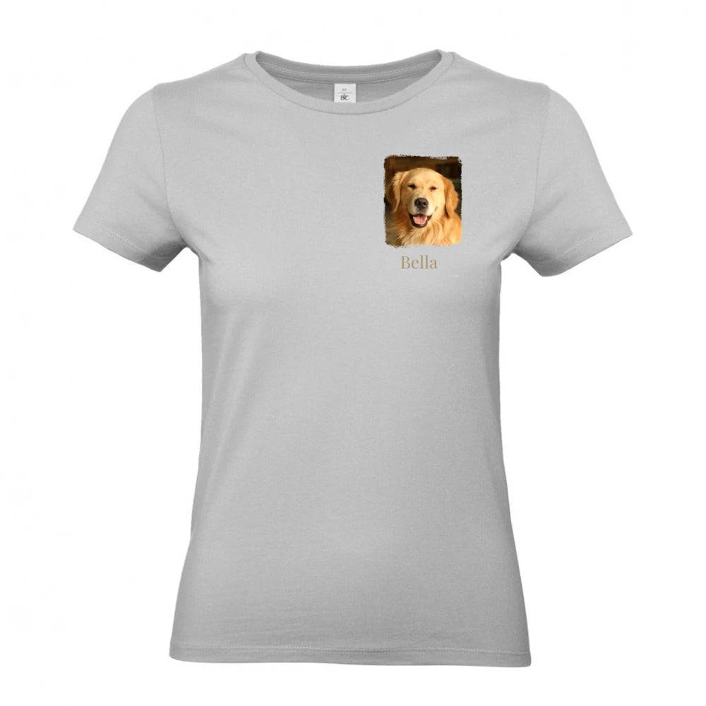 Hunde T-Shirt für Damen mit Foto & Name | Personalisiert