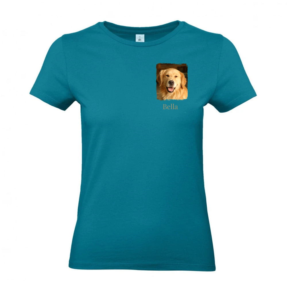 Hunde T-Shirt für Damen mit Foto & Name | Personalisiert