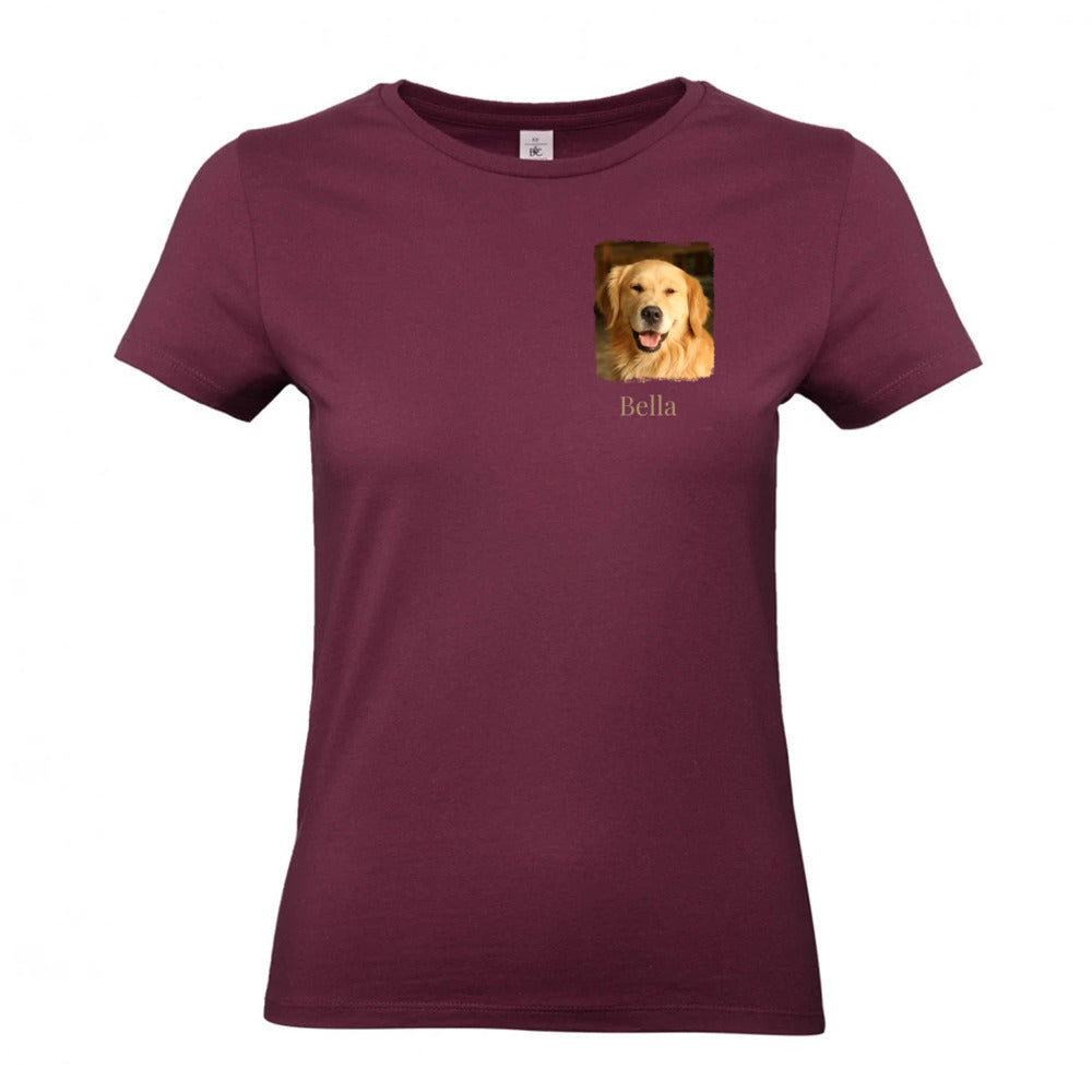 Hunde T-Shirt für Damen mit Foto & Name | Personalisiert