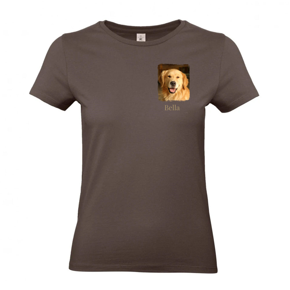 Hunde T-Shirt für Damen mit Foto & Name | Personalisiert