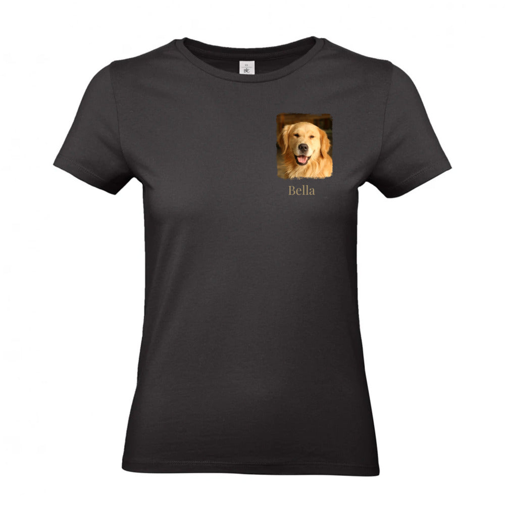 Hunde T-Shirt für Damen mit Foto & Name | Personalisiert
