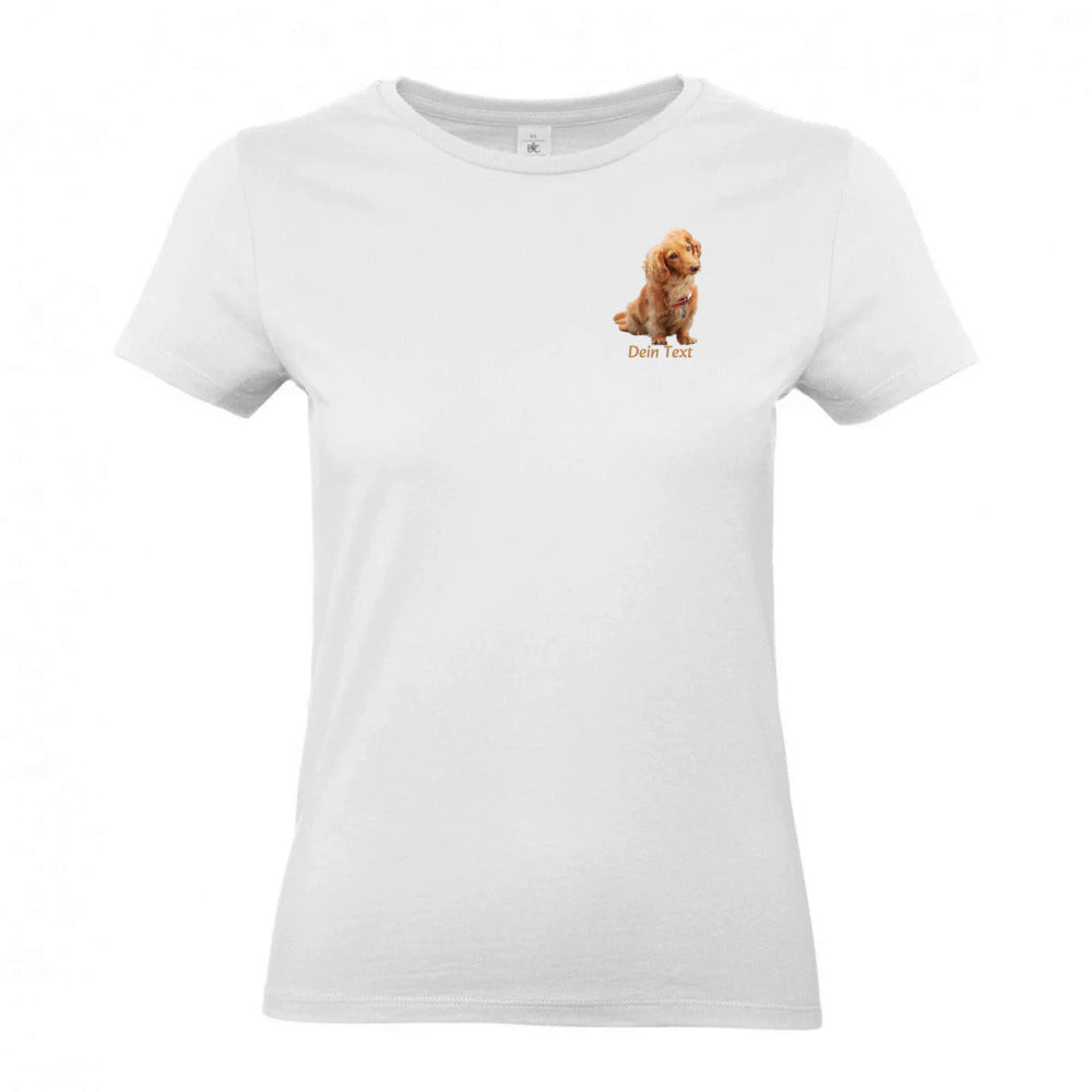 Personalisiertes Hunde T-Shirt für Damen mit Foto | Brustdruck