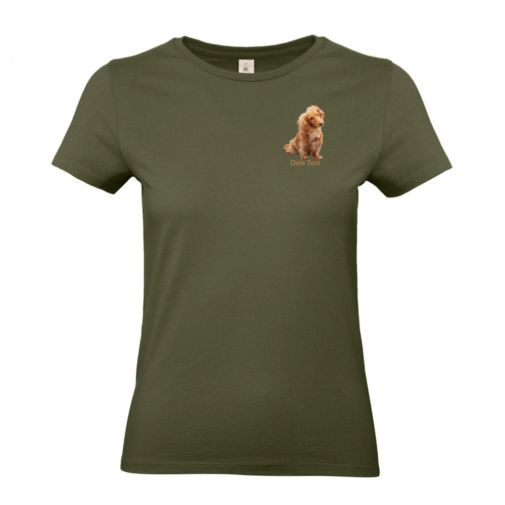 Personalisiertes Hunde T-Shirt für Damen mit Foto | Brustdruck