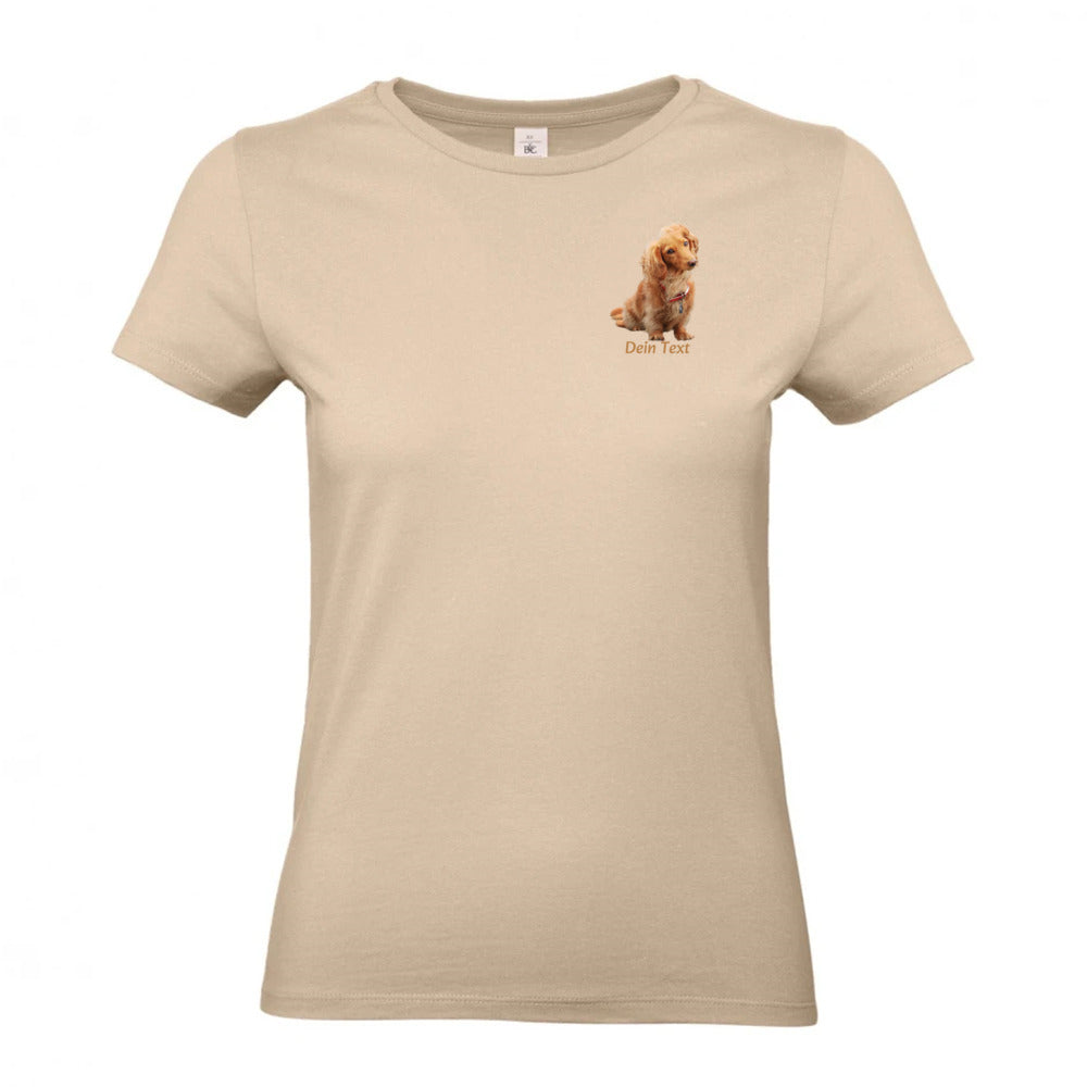 Personalisiertes Hunde T-Shirt für Damen mit Foto | Brustdruck