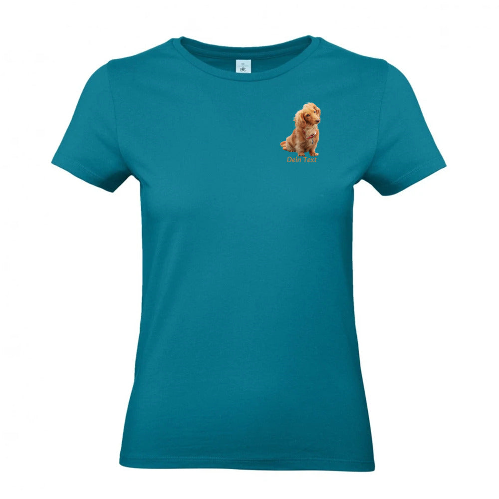 Personalisiertes Hunde T-Shirt für Damen mit Foto | Brustdruck
