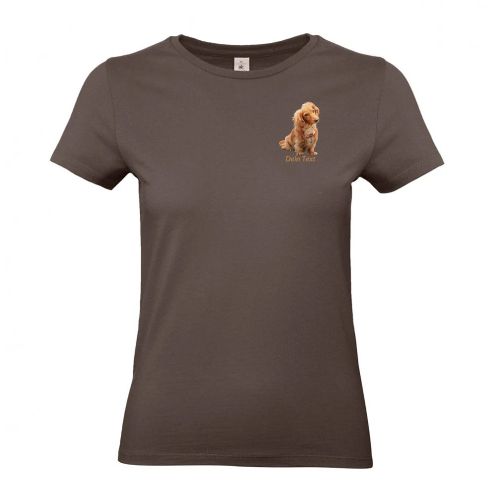 Personalisiertes Hunde T-Shirt für Damen mit Foto | Brustdruck