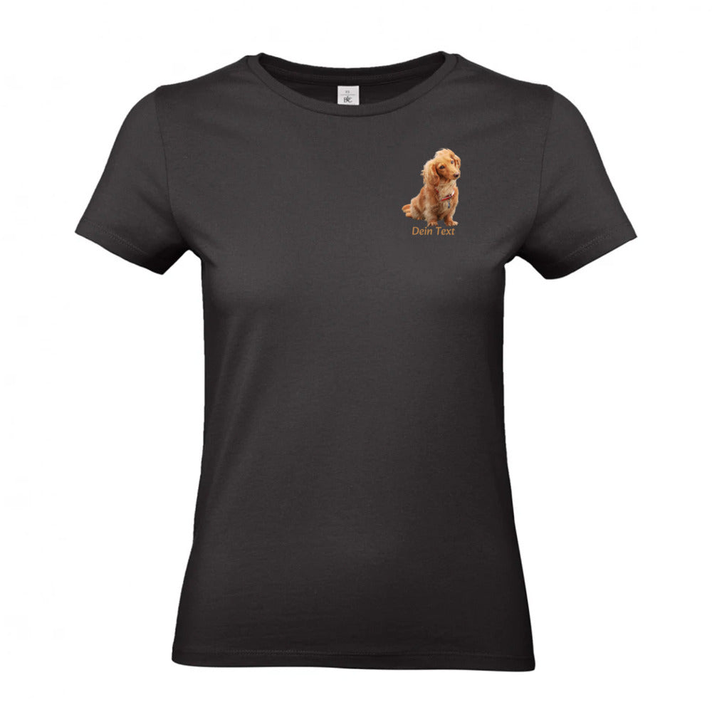 Personalisiertes Hunde T-Shirt für Damen mit Foto | Brustdruck