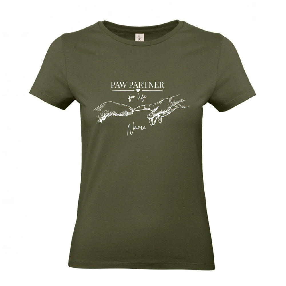 Paw Partner - T-Shirt für Damen-Dein Wunschtext