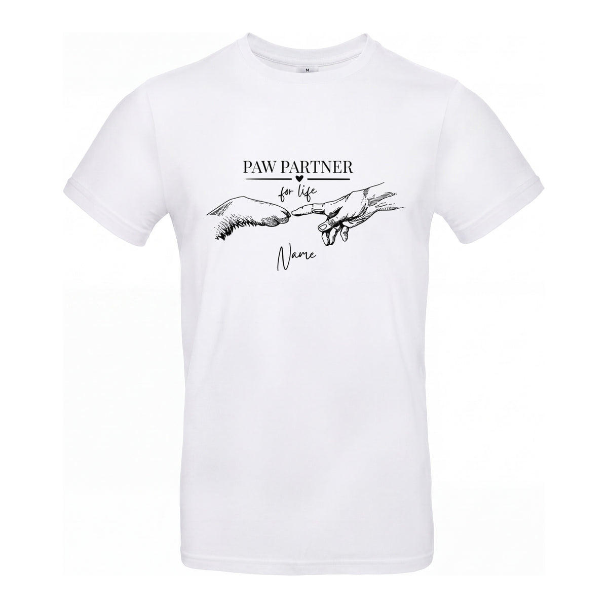 Paw Partner - T-Shirt für Herren-Dein Wunschtext