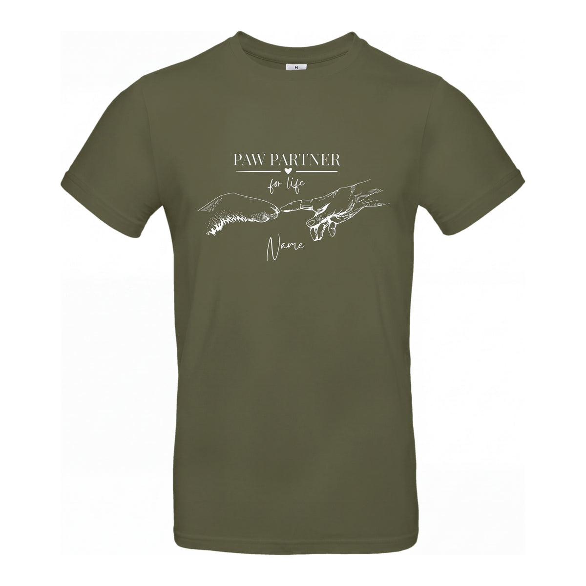 Paw Partner - T-Shirt für Herren-Dein Wunschtext