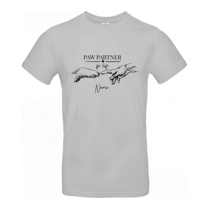Paw Partner - T-Shirt für Herren-Dein Wunschtext