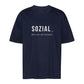 SOZIAL... aber nur mit Hunden - Oversize T-Shirt - Unisex