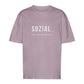 SOZIAL... aber nur mit Hunden - Oversize T-Shirt - Unisex