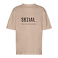 SOZIAL... aber nur mit Hunden - Oversize T-Shirt - Unisex