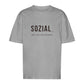 SOZIAL... aber nur mit Hunden - Oversize T-Shirt - Unisex