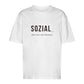 SOZIAL... aber nur mit Hunden - Oversize T-Shirt - Unisex