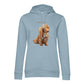 Personalisierter Hunde Hoodie für Damen mit Foto – Hintergrund wird entfernt