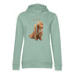 Personalisierter Hunde Hoodie für Damen mit Foto – Hintergrund wird entfernt