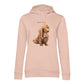 Personalisierter Hunde Hoodie für Damen mit Foto – Hintergrund wird entfernt