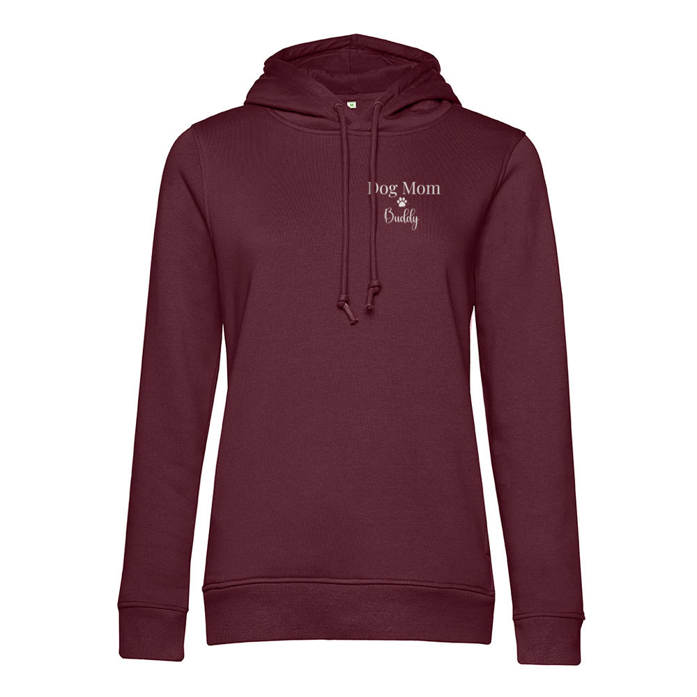 Personalisierter Dog Mom - Bio-Hoodie für Damen
