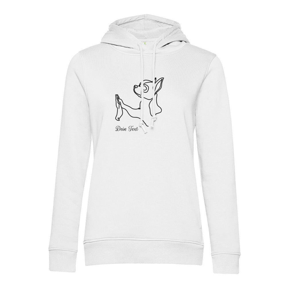 Chihuahua Team - Bio-Hoodie für Damen-Dein Wunschtext