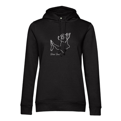 Chihuahua Team - Bio-Hoodie für Damen-Dein Wunschtext