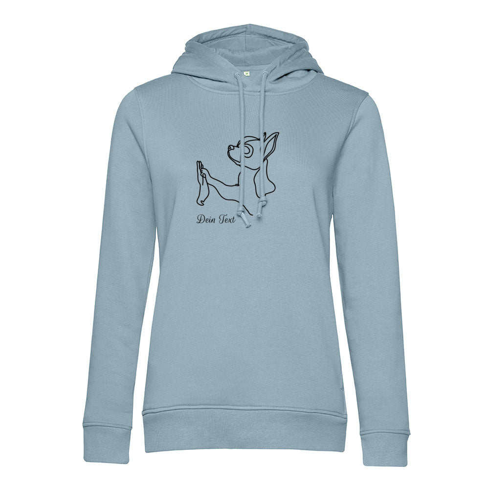 Chihuahua Team - Bio-Hoodie für Damen-Dein Wunschtext