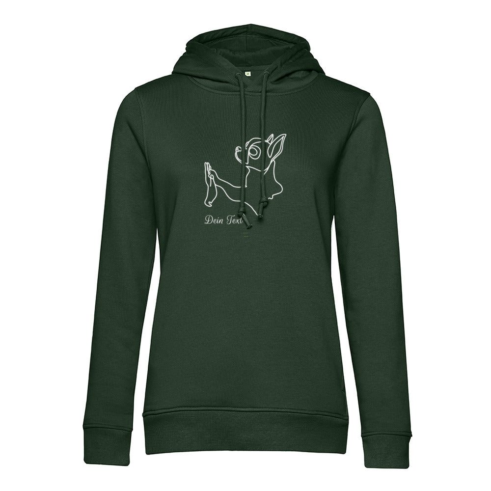 Chihuahua Team - Bio-Hoodie für Damen-Dein Wunschtext