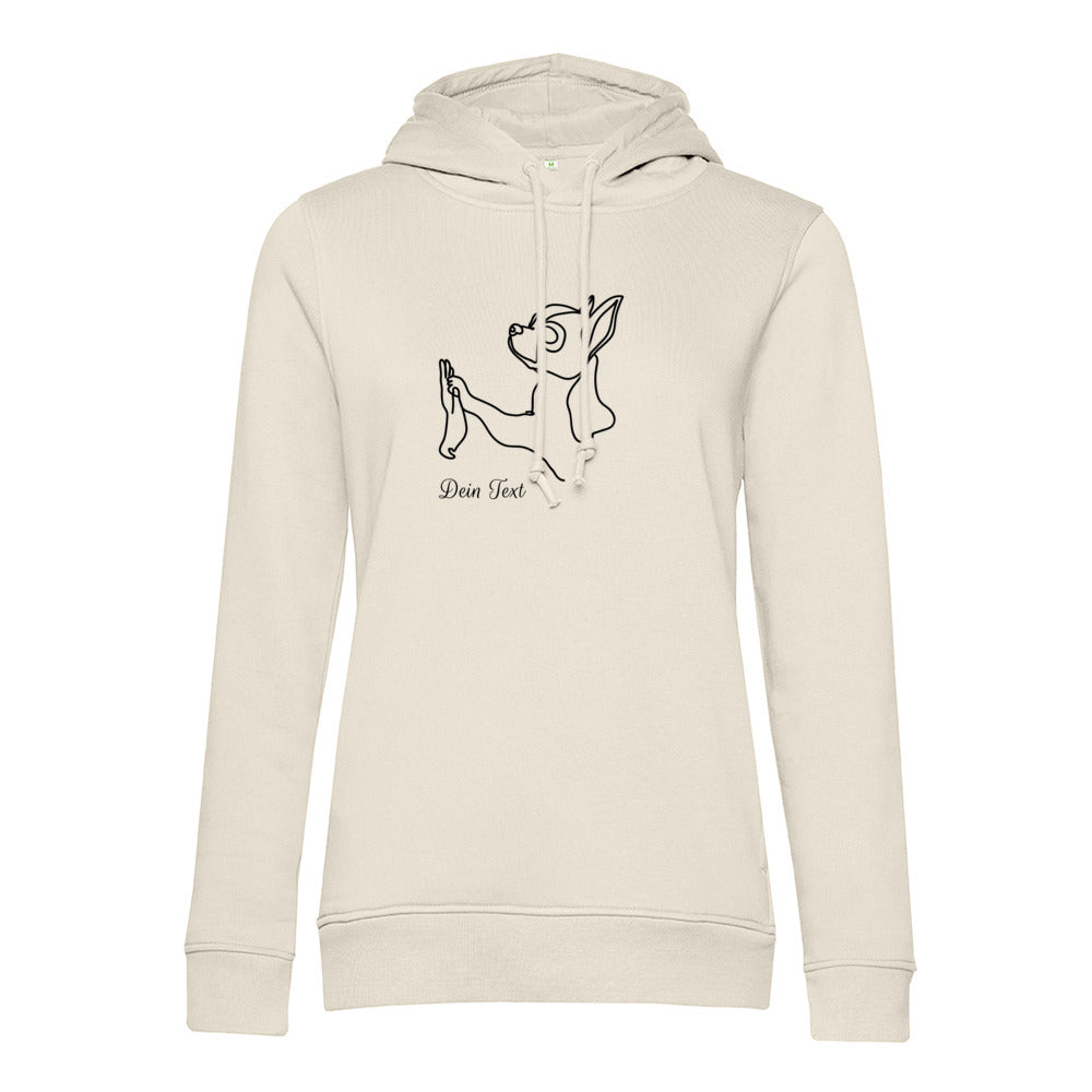 Chihuahua Team - Bio-Hoodie für Damen-Dein Wunschtext