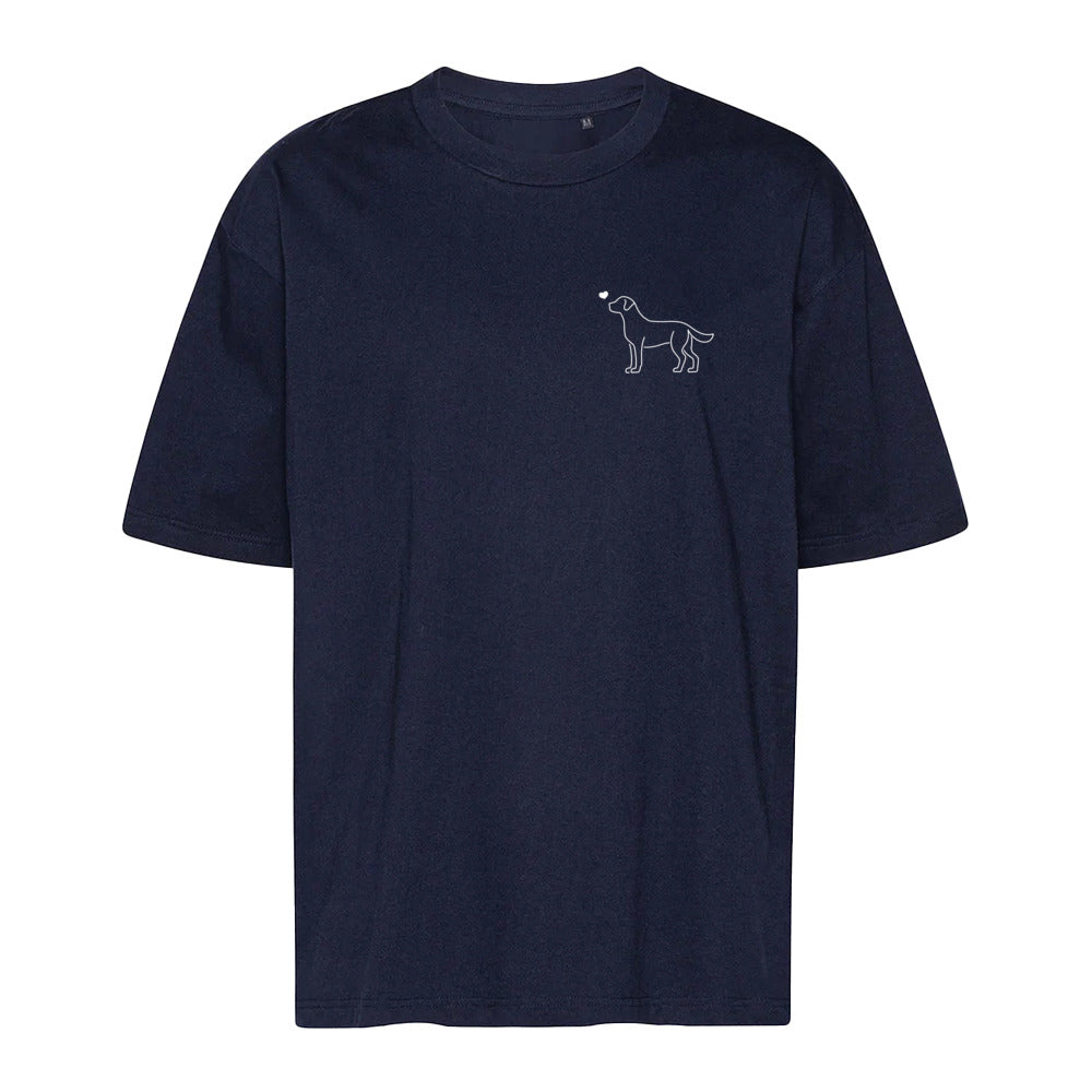 Labrador mit Herz - Oversize T-Shirt - Unisex