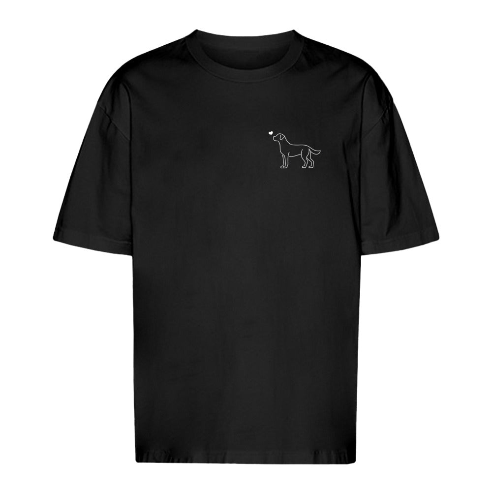 Labrador mit Herz - Oversize T-Shirt - Unisex