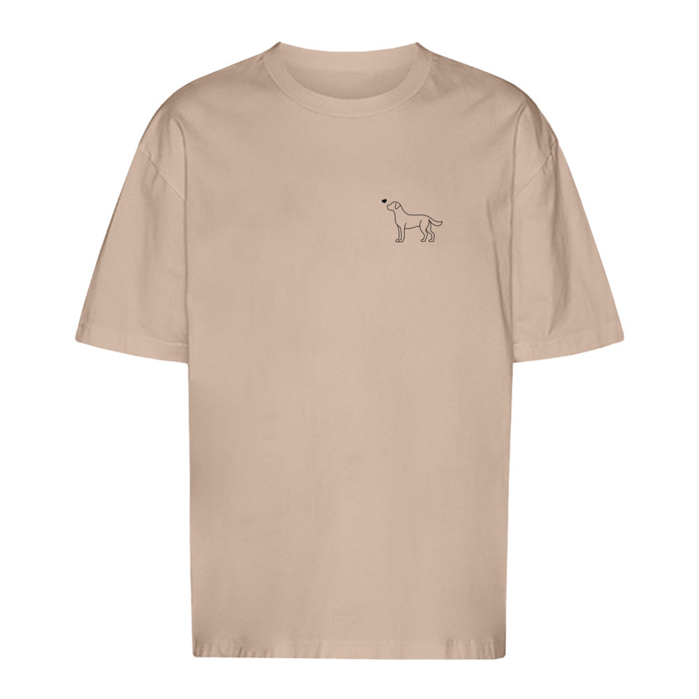 Labrador mit Herz - Oversize T-Shirt - Unisex