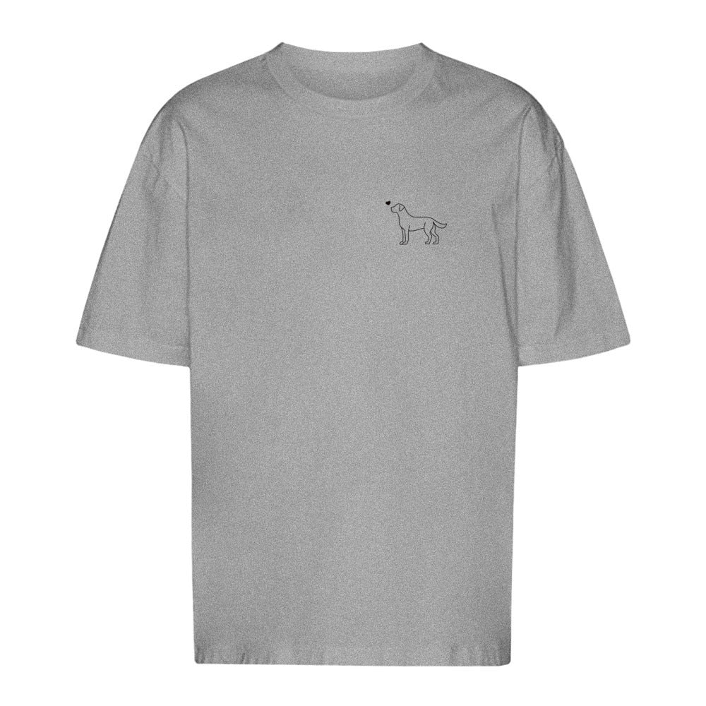 Labrador mit Herz - Oversize T-Shirt - Unisex