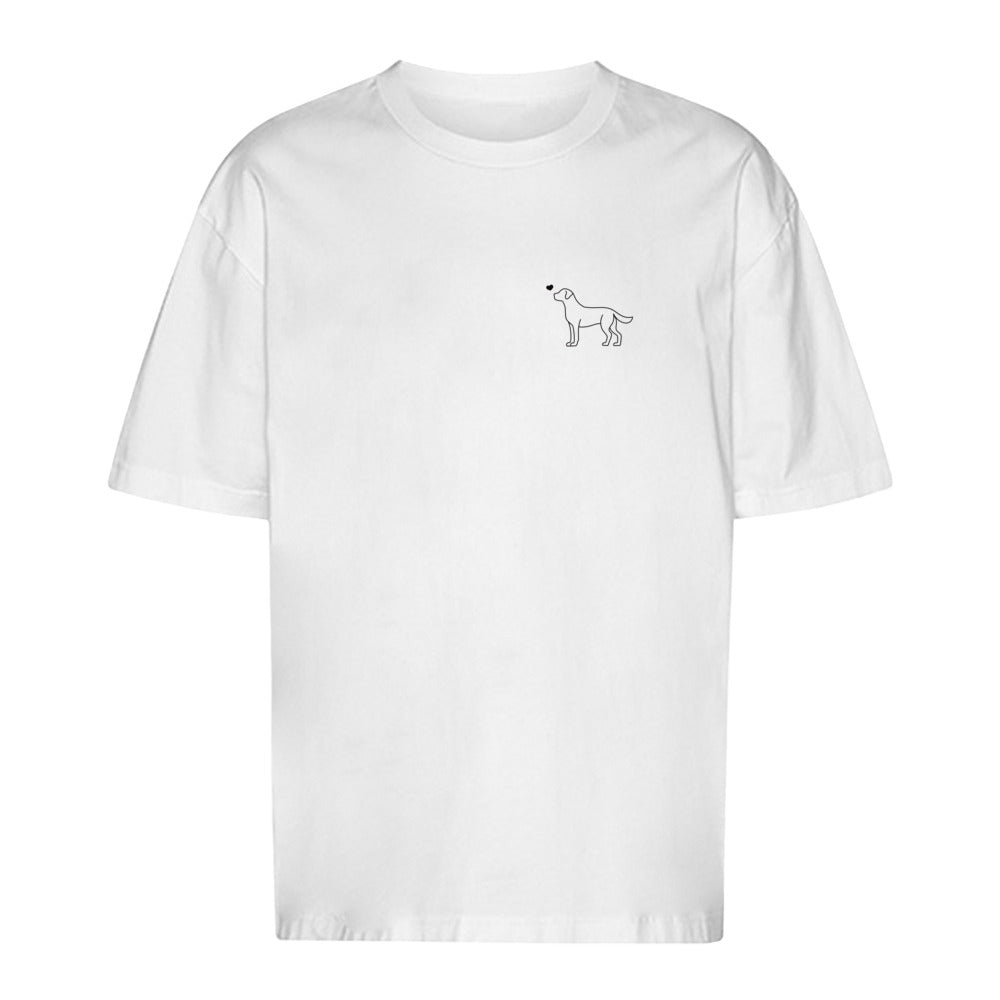 Labrador mit Herz - Oversize T-Shirt - Unisex