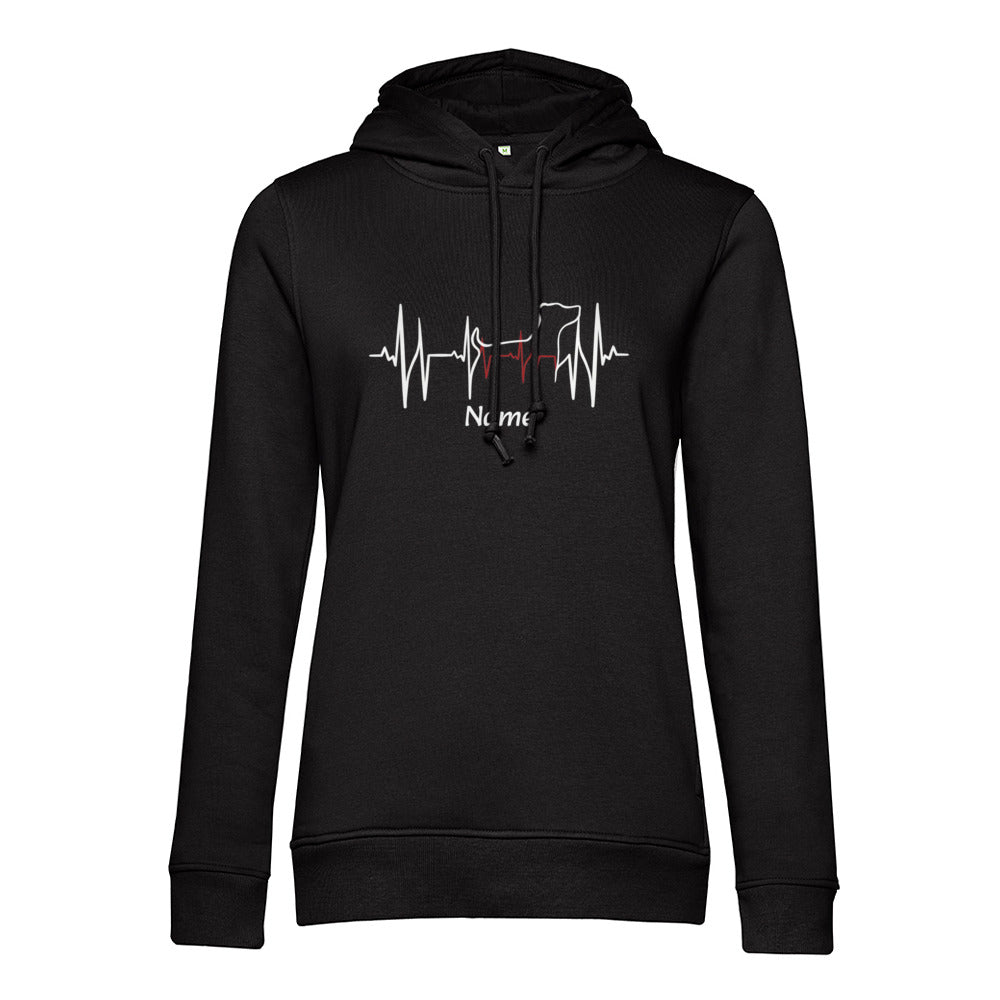 Lebenslinie- Bio-Hoodie für Damen | Personalisiert