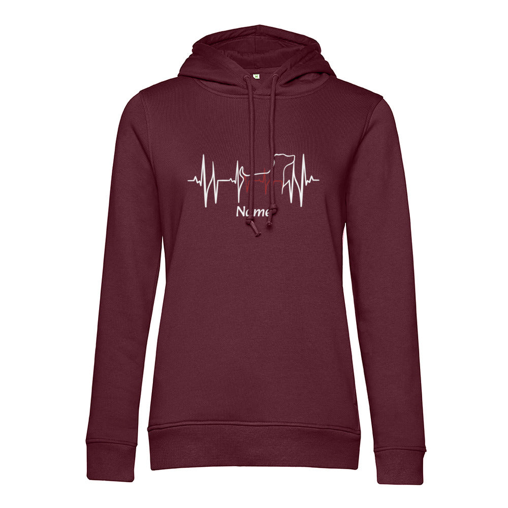 Lebenslinie- Bio-Hoodie für Damen | Personalisiert