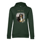 Personalisiertes Hunde Bio-Hoodie für Damen mit Foto