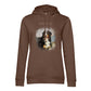 Personalisiertes Hunde Bio-Hoodie für Damen mit Foto