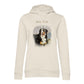 Personalisiertes Hunde Bio-Hoodie für Damen mit Foto